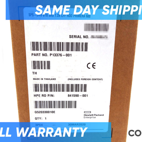 HP P13376-001 Drive 8TB SAS 7200RPM LFF DRIVE *New Bulk*