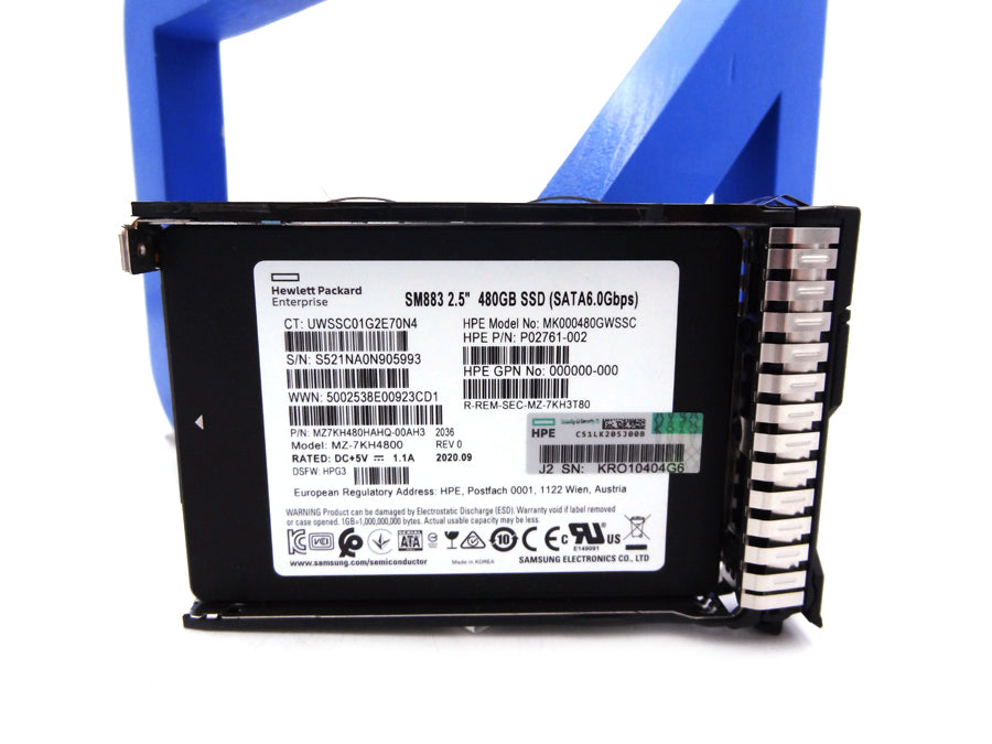 HP P18477-001 HP 480GB SATA Solid State Drive - 2.5-inch