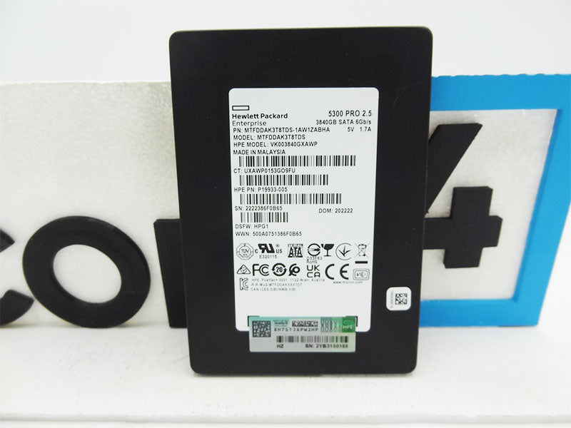 HP P19933-005 HPE 3.84TB SATA 6G RI SSD-Mic