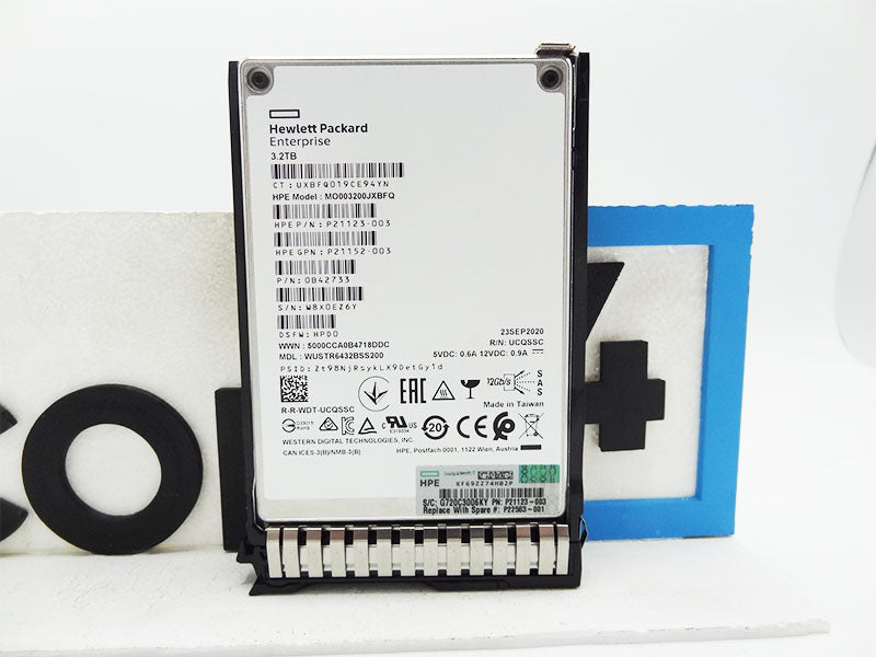 HP P22583-001 HPE 3.2TB SAS 12G Mixed Use SFF (2.5in) SC DD SSD