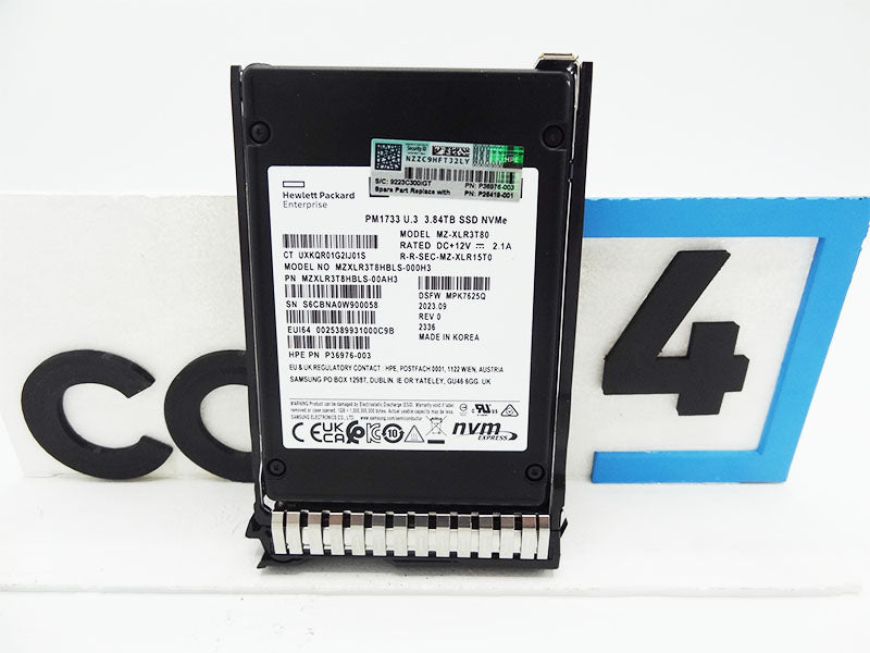 HP P26419-001 HPE 3.84TB NVMe U.3 DS SSD