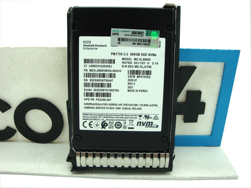 HP P26422-001 HPE 800GB U.3 PM1735 SFF MU SCN NVME G4 SSD