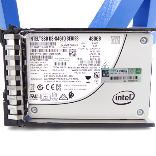 HP P41527-001 HPE 480GB SATA 6G MU SFF BC MV SSD
