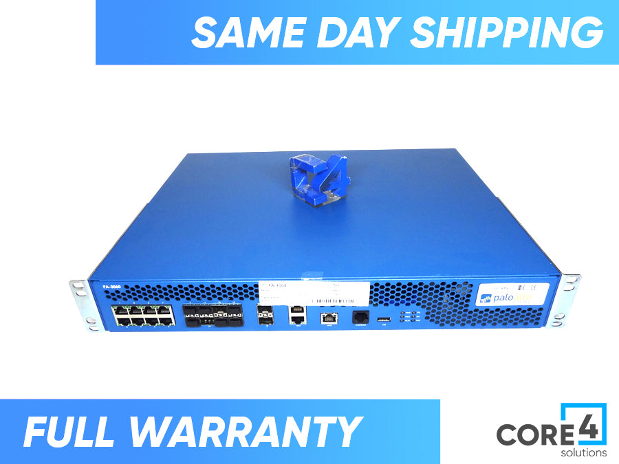 PALO ALTO PA-3060 LT Security Appliance Enterprise Firewall w/2x PSU