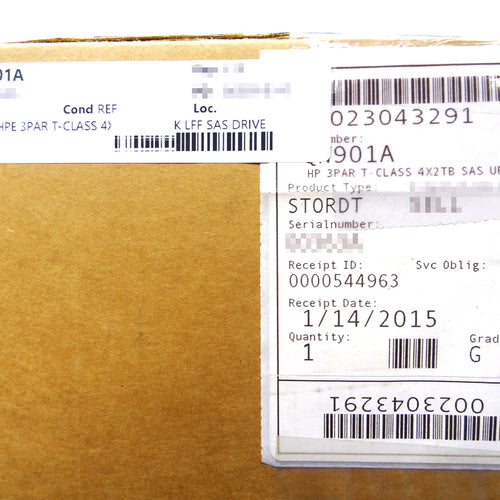 HP QW901A 3PAR T-CLASS 4X2TB 6G 7.2K LFF SAS DRIVE UPGRADE MAGAZIN