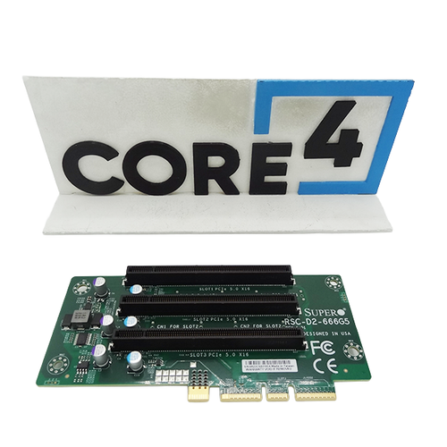SUPERMICRO RSC-D2-666G5 2U LHS DCO Riser card with three PCI-E 5.0 x16slotsHFRoH