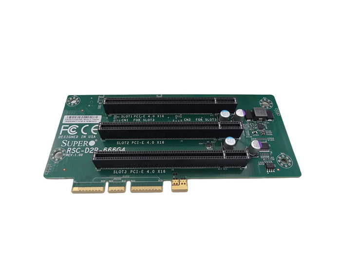 SUPERMICRO RSC-D2R-666G4 2U RHS DCO Riser card with three PCI-E 4.0 x16slotsHFRoH