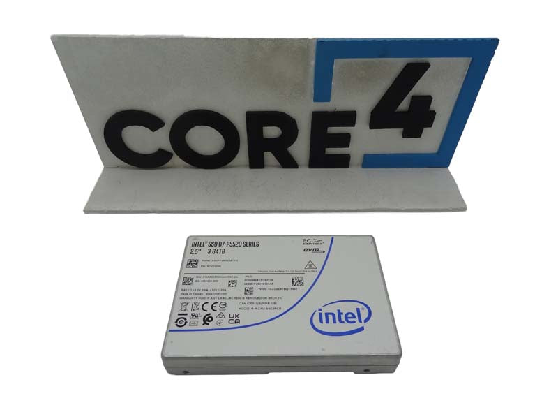 INTEL SSDPF2KX038T1O 3.84TB NVME GEN4 U.2 D7-P5520 3D4 TLC 2.5 SSD