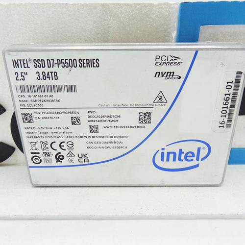INTEL SSDPF2KX038T9K Intel D7 P5500 2.5 U.2 PCIe NVMe SSD 3.84TB
