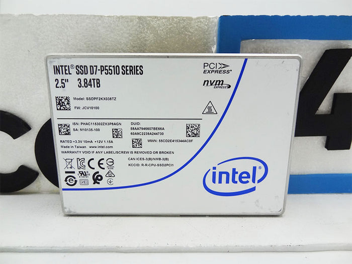 INTEL SSDPF2KX038TZ Intel 3.84TB U.2 PCIe NVME 2.5 SSD