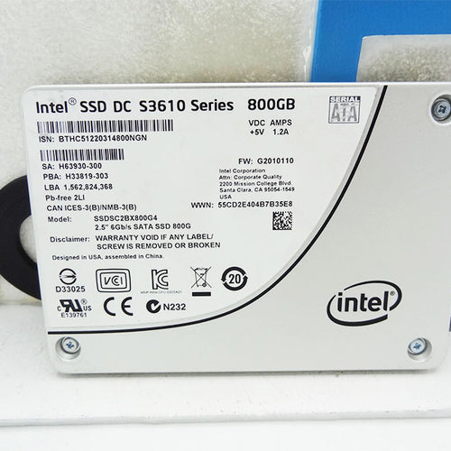 DELL SSDSC2BX800G4 800GB SATA INTEL S3610 2.5 SSD