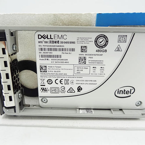 DELL SSDSC2KG480G8 480GB SATA D3-S4610 2.5 6GPBS SSD