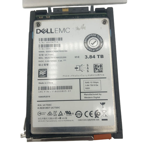 EMC 005053339 DEll EMC 3.84TB SAS SSD 2.5 12Gbs KIOXIAToshiba