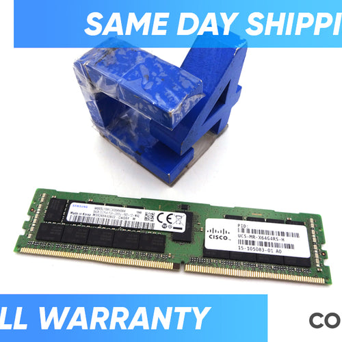 CISCO UCS-MR-X64G4RS-H 64GB DDR4-2666MHZ PC4-21300 RDIMM - HX-MR-X64G4RS-H