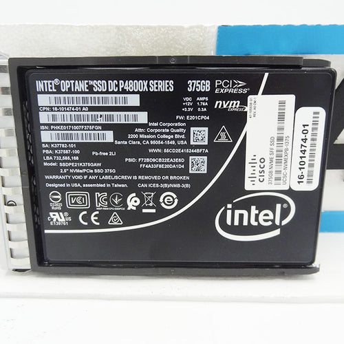 CISCO UCSC-NVMEXPB-I375 Intel Optane P4800X 375gb SSDPE21K375GAW Cisco
