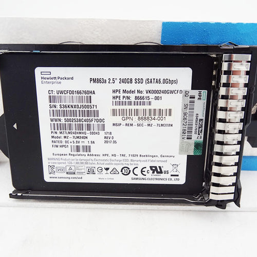 HP VK000240GWCFD 240GB 6G SATA 2.5in VE SC PLP SSD