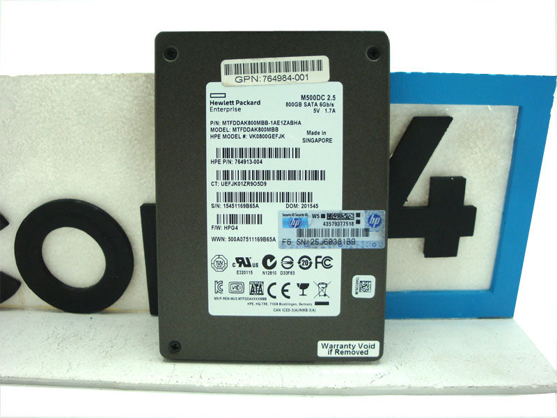 HP VK0800GEFJK HP 800GB 6G SATA 2.5 SSD SC HDD