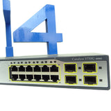 CISCO WS-C3750G-24TS-S1U CATALYST 3750G-24TS-S1U - SWITCH - 24 PORTS WITH 4 SFP -SMI 1U( CUT FACEPLATE). REFURBISHED