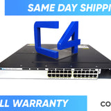 CISCO WS-C3750X-24P-S 24 PORT POE + 1000, IP BASE SWITCH