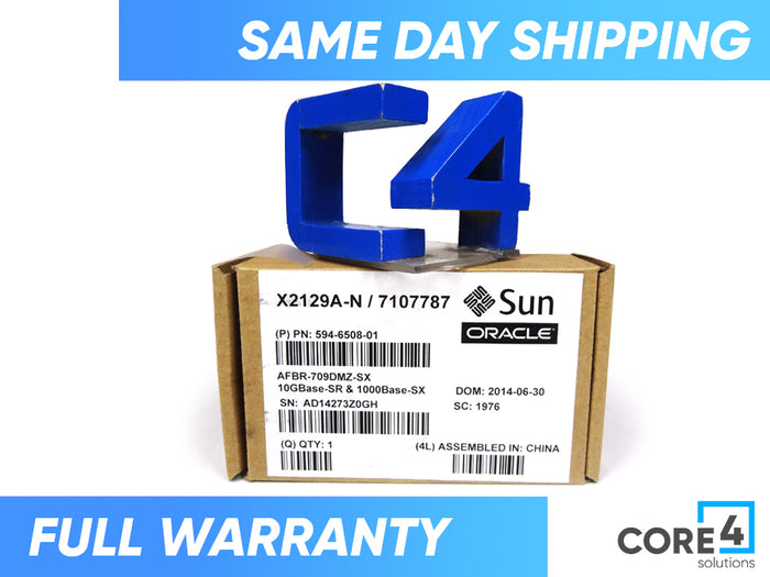 SUN X2129A 10GBPS SHORT WAVE SFP *New Open Box*- 530-4449, 7107787