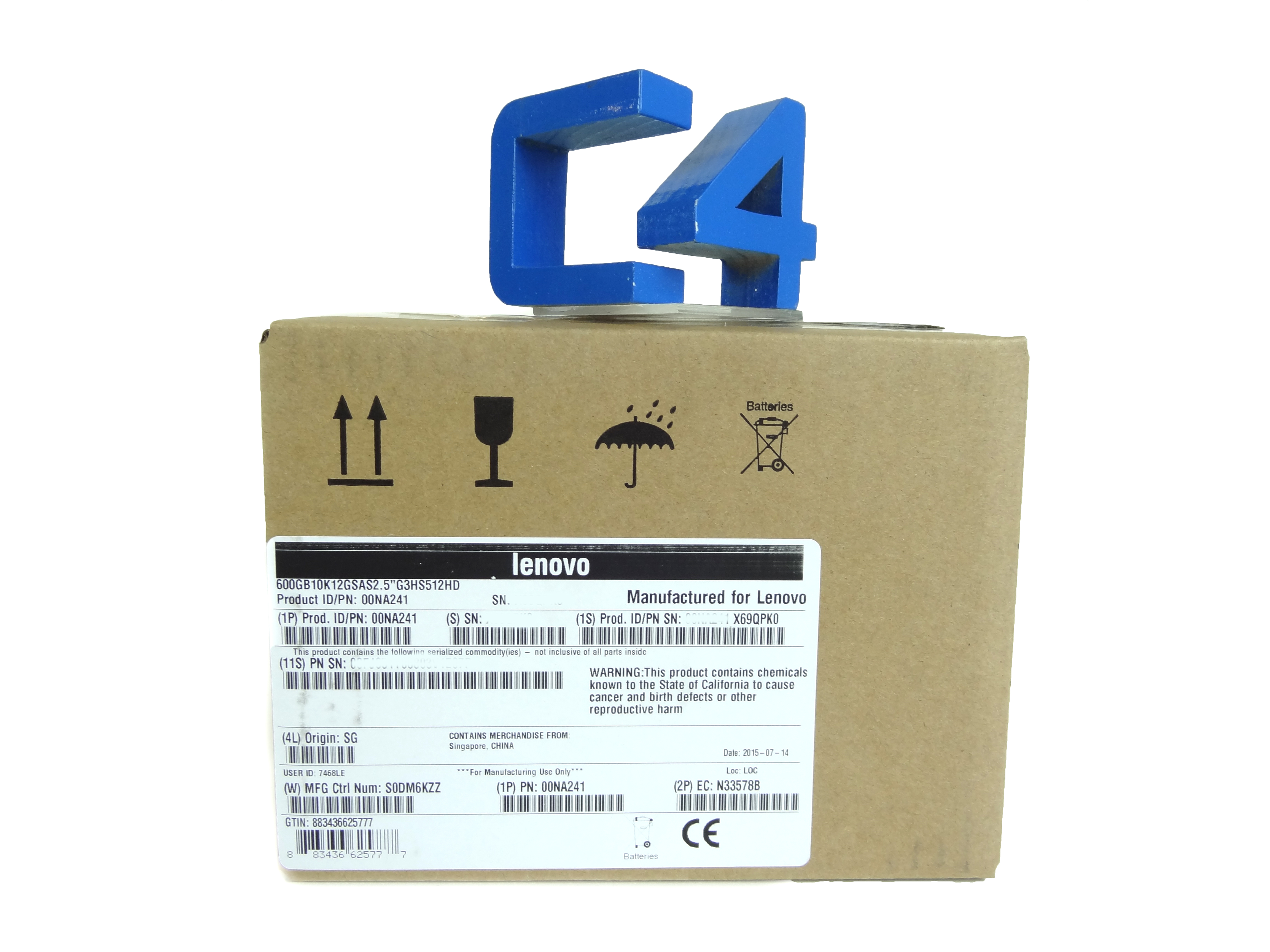 LENOVO 00NA241 600GB 10K 12GBPS SAS 2.5 G3HS 512E - 00NA242, 00NA245