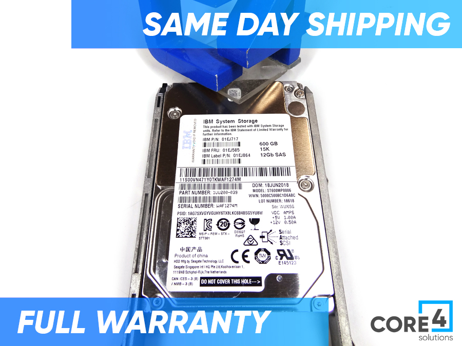 LENOVO 01DE349 600GB 12G SAS 15K SFF HDD V3700 V2