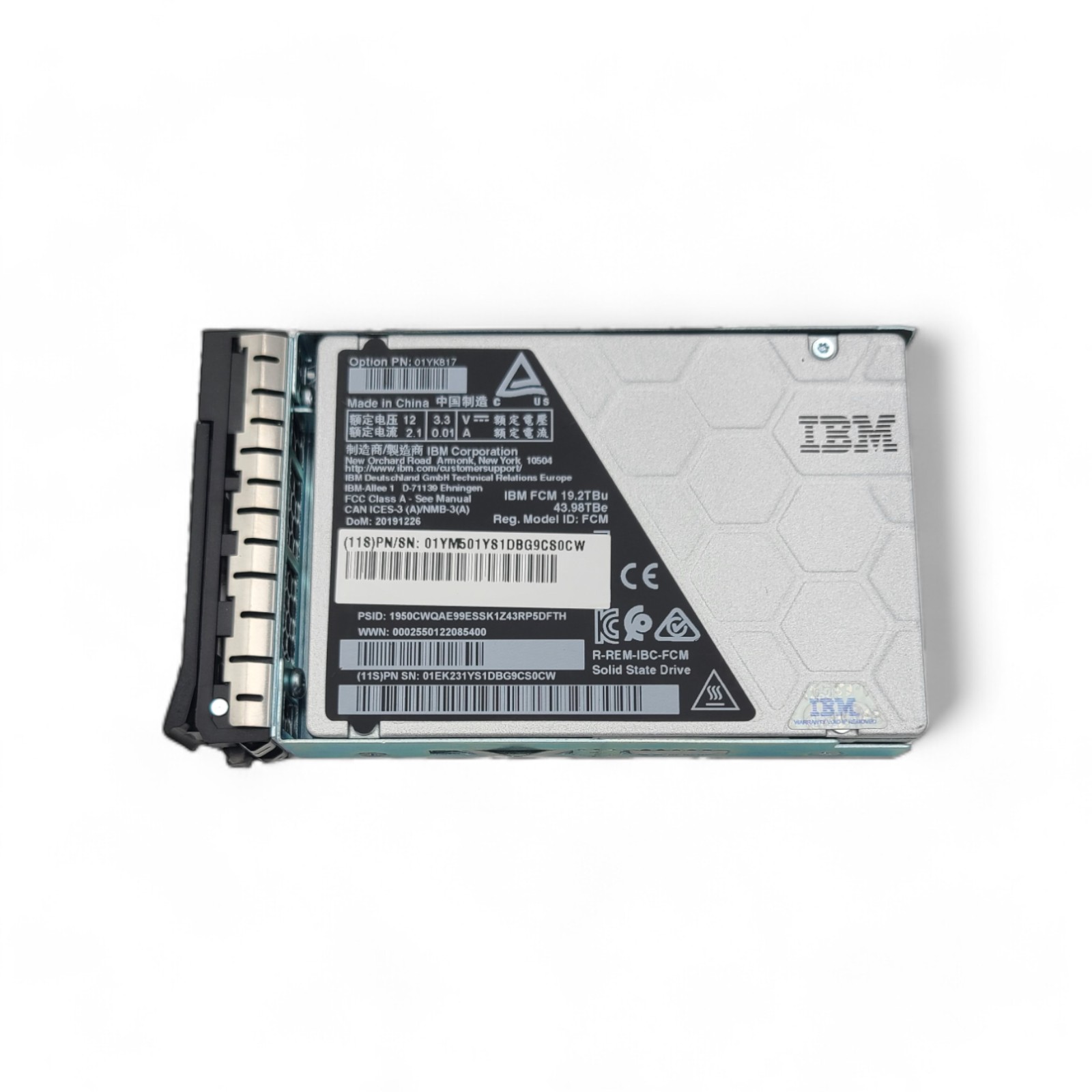 IBM 01YM501 IBM 19.2TB NVMe FCM SSD