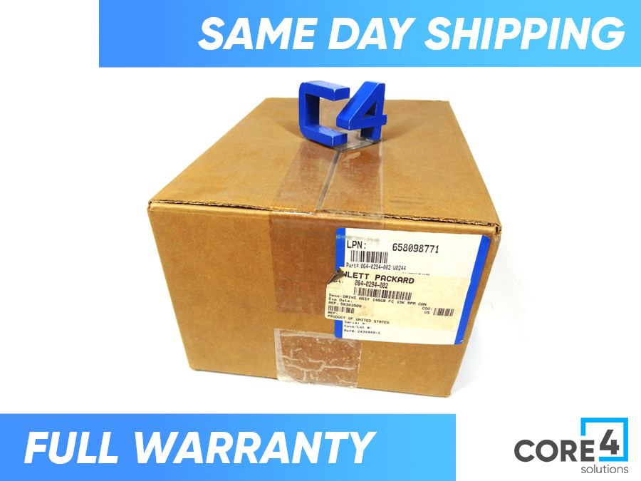 HP 064-0294-002 DRIVE ASSY 146GB FC 15K RPM CAN *New Sealed* 