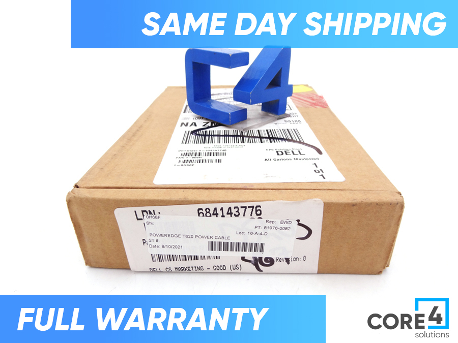 DELL 0H68F POWEREDGE T620 POWER CABLE *New*