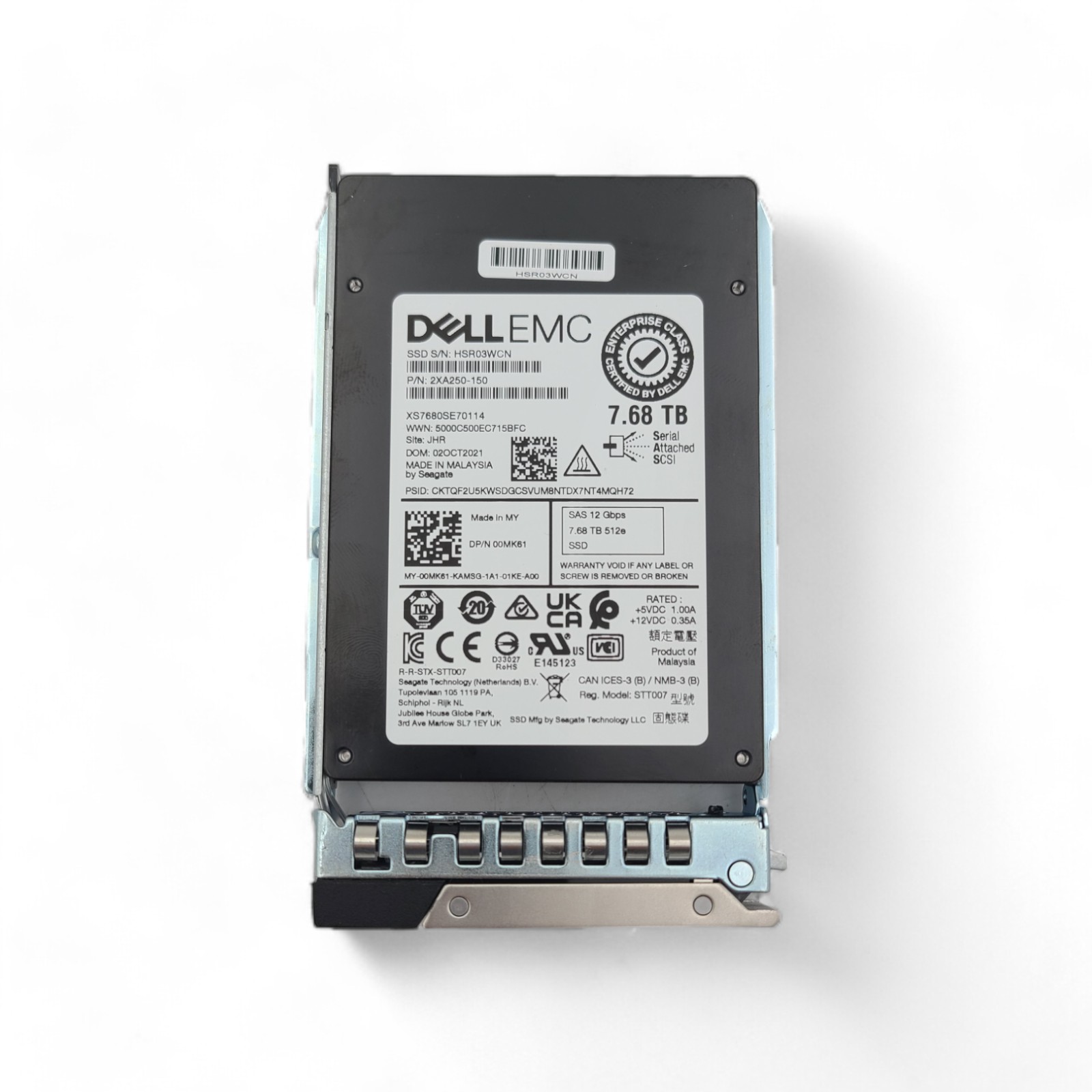DELL 0MK61 7.68TB SSD 2.5 SAS 12G RI XS7680SE70114 (ME5)
