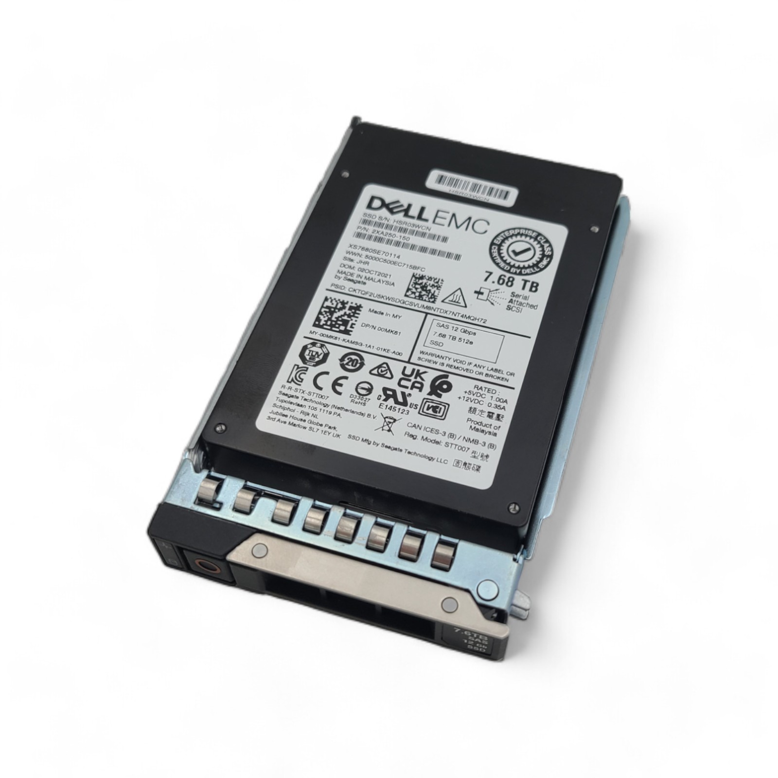 DELL 0MK61 7.68TB SSD 2.5 SAS 12G RI XS7680SE70114 (ME5)