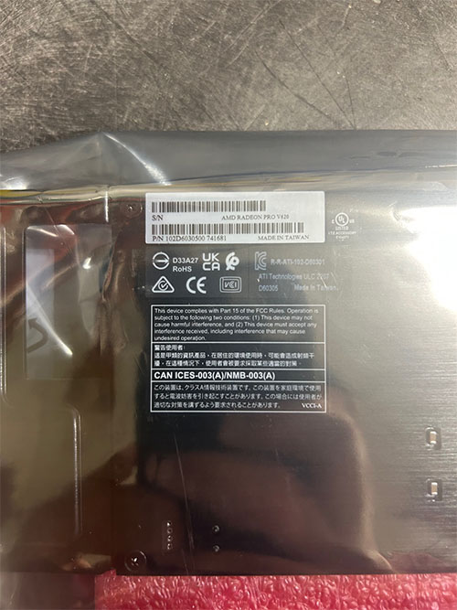 AMD 102-D60301-20 RADEON PRO V620 32GB GDDR6 PCI-E 4.0 GPU