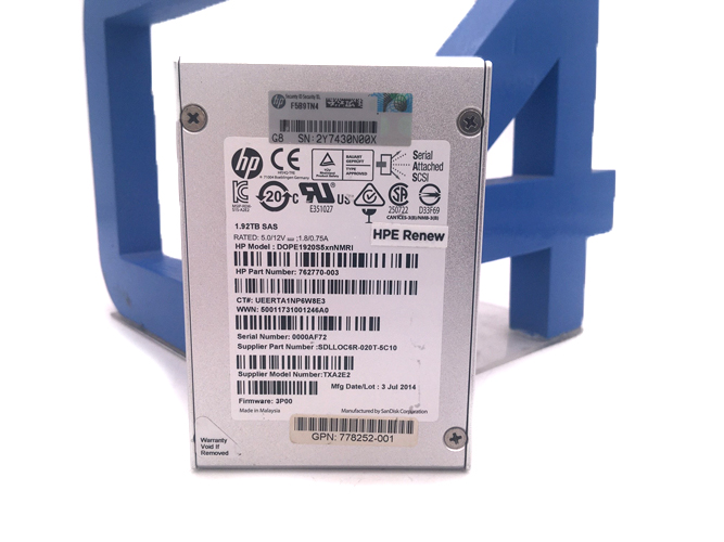 HP SDLLOC6R-020T-5C10 1.92TB SANDISK 6GBPS SAS 2.5 SSD