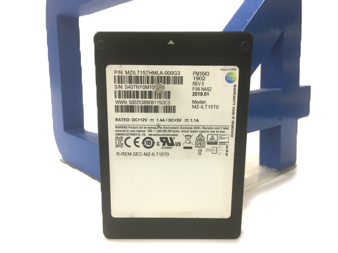 SAMSUNG MZILT15THMLA-000G3 SAMSUNG MZ-ILT15T0 15.36TB SAS SSD