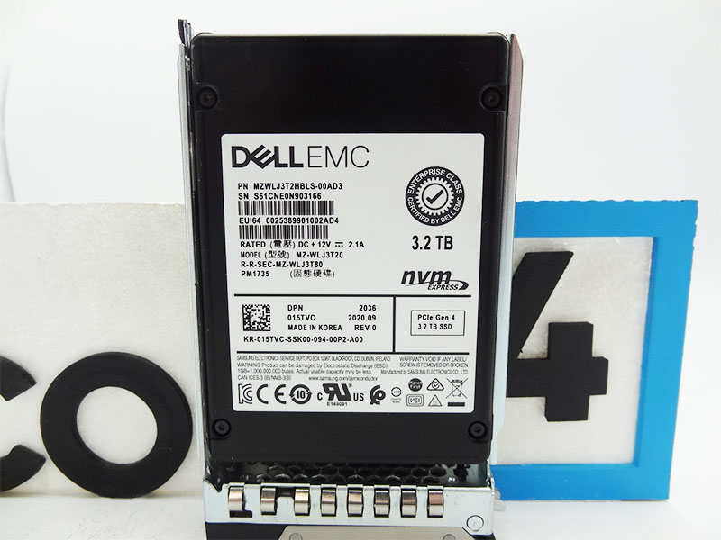 DELL 15TVC 3.2TB PCIe Gen 4 MU U.2 NVME SSD