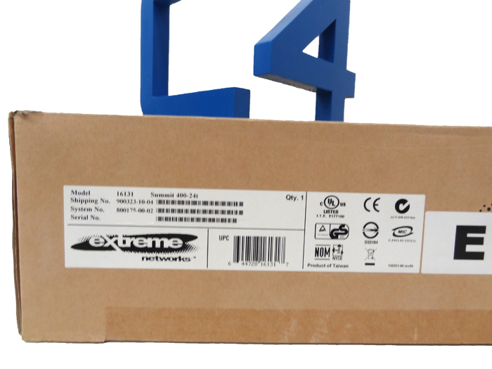 Extreme Networks 16131  Summit 400-24t Stackable Layer 3 Switch - 24 x 10/100/1000Base-T, 2 x