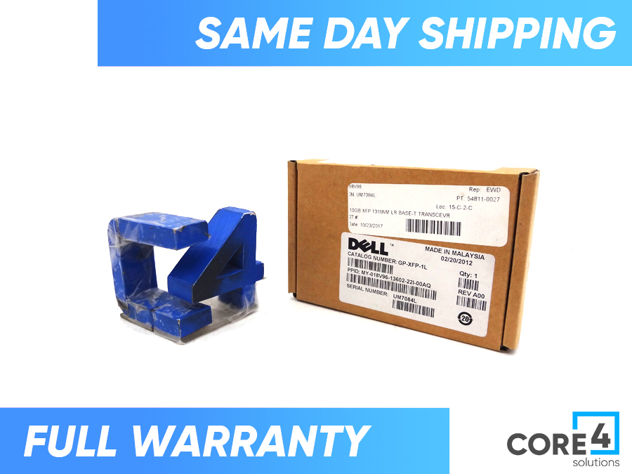 DELL 18V96 10GB XFP 1310NM LR BASE-T SFP *New Sealed* - FTLX1412D3BCL-FC