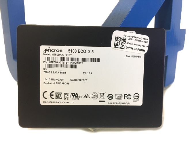 MISC MTFDDAK7T6TBY-1AR1 MICRON 7.68TB 5100 ECO SATA SSD