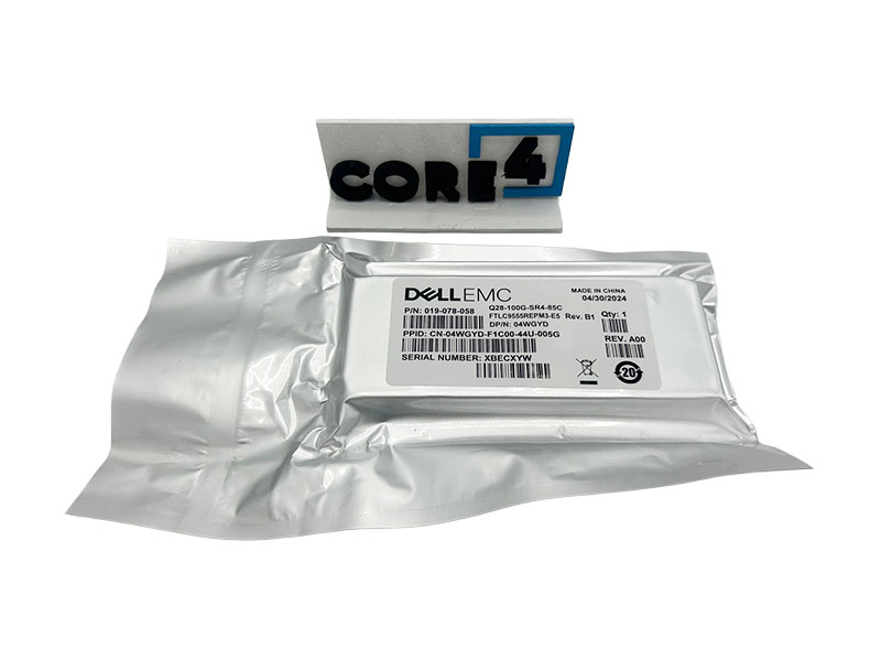 DELL 4WGYD 100GbE QSFP28 SR4 Optical SFP Transceiver
