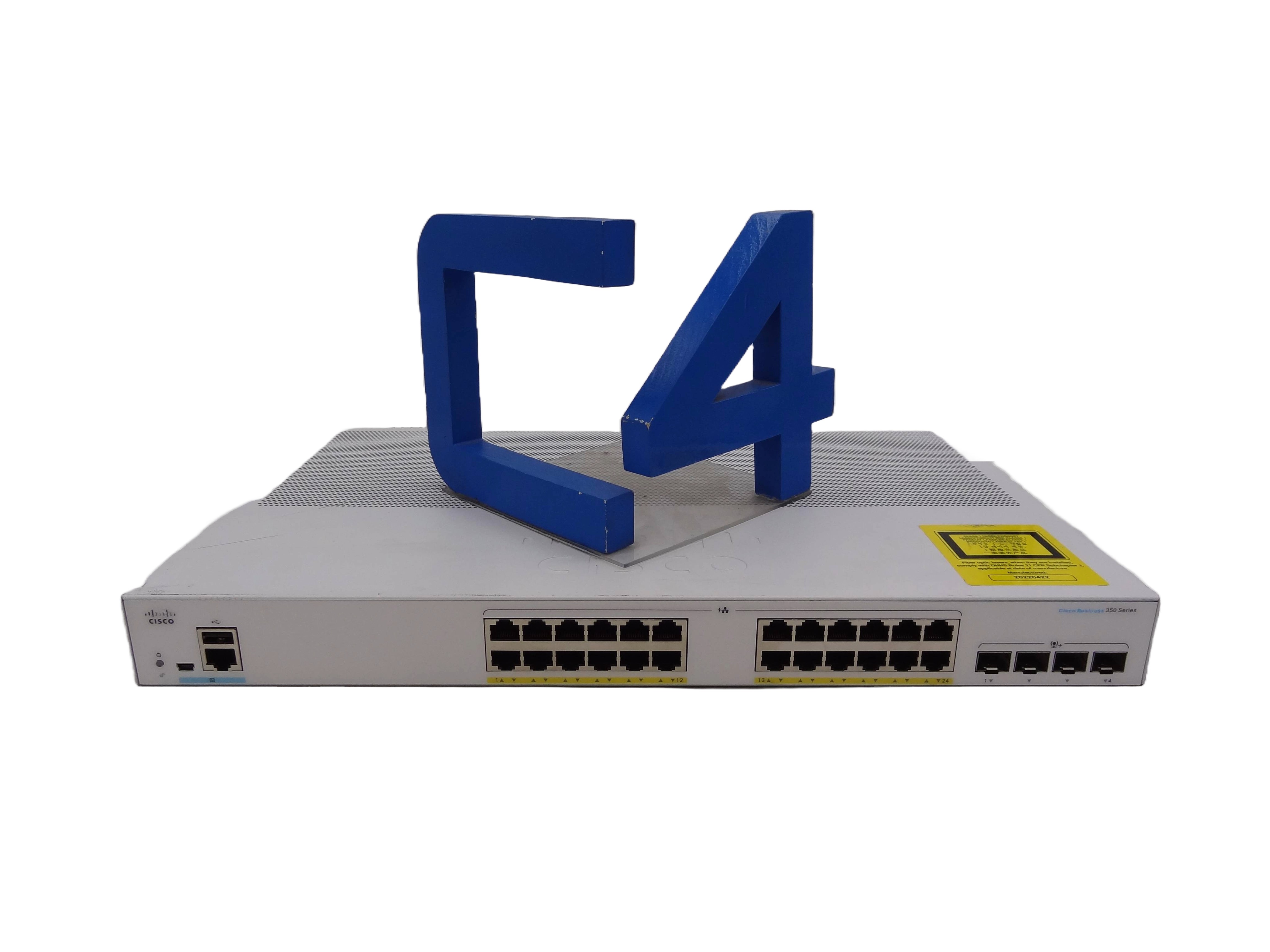 CISCO CBS350-24P-4X CISCO CBS350 24x PoE+ (195W) + 4x 10G SFP+