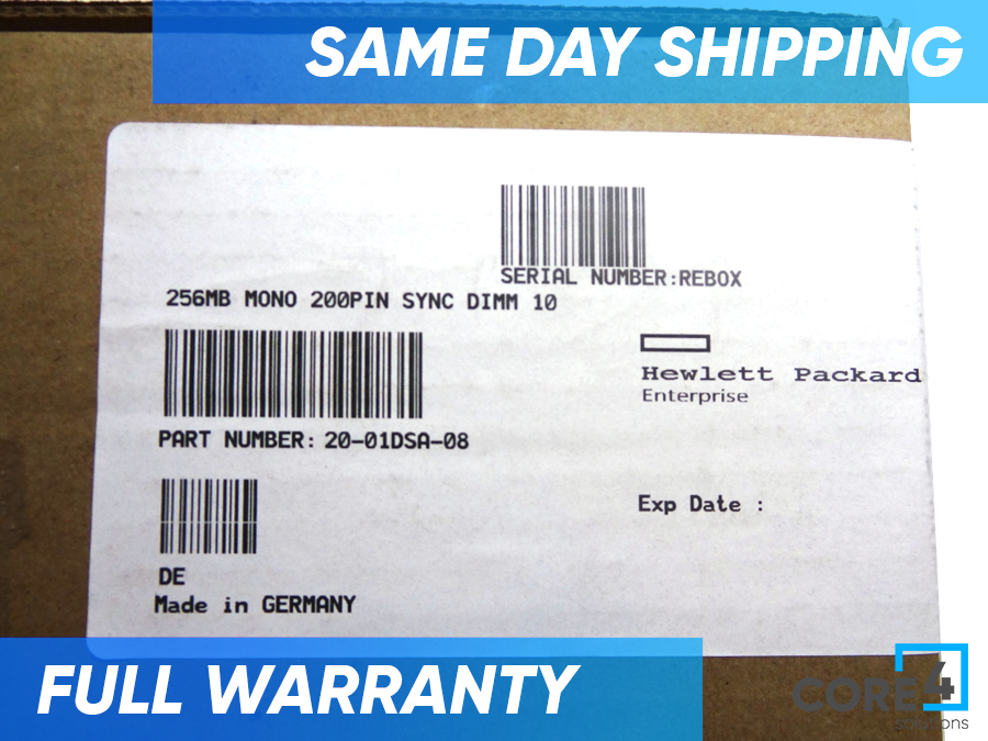 HP 20-01DSA-08 256MB 100MHz, 200-pin SYNC DIMM