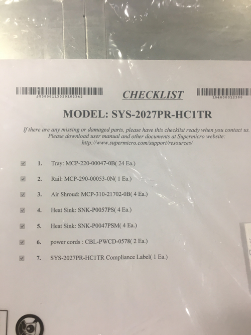 SUPERMICRO 2027PR-HC1TR 4-NODE X9 SYSTEM DP X540 10GBASE-T