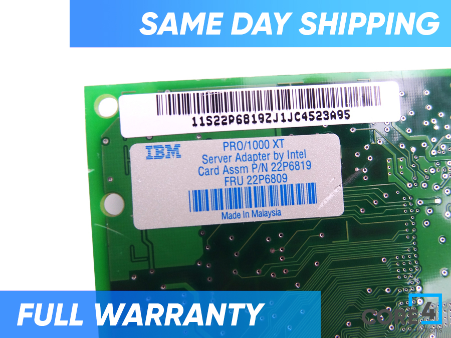 IBM 22P6809 GIGABIT ETHERNET ADAPTER