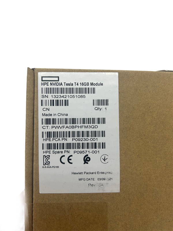 HP P09230-001 HPE NVIDIA TESLA T4 16GB GRAPHICS CARD