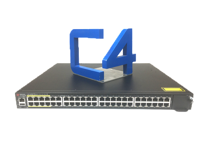 BROCADE ICX7450-48P-STK-E 48PT 1GBE SWCH POE BDL 2X40G QSFP SWITCH 