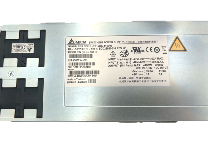 CISCO PWR-4.4KW-DC-V3 CISCO ASR9K 4.4KW DC POWER MOD V3