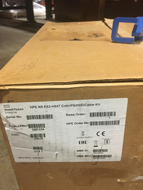 HP Q8F33A HPE NS ES3-H84T CNTRLPSHDDCABLET