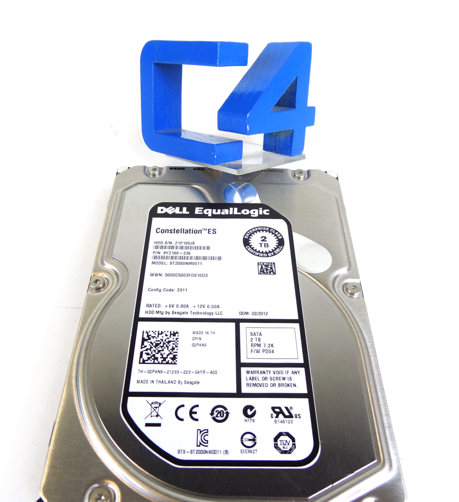 DELL 2P4N9 2TB 7200RPM SATA-6GBPS 64MB BUFFER 3.5INCH HARD DISK DRIVE - No tray