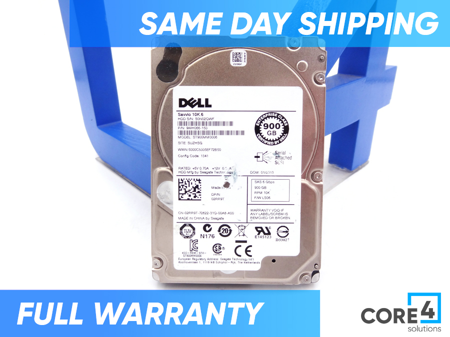 DELL 2RR9T 900GB 10K 2.5IN SAS HDD