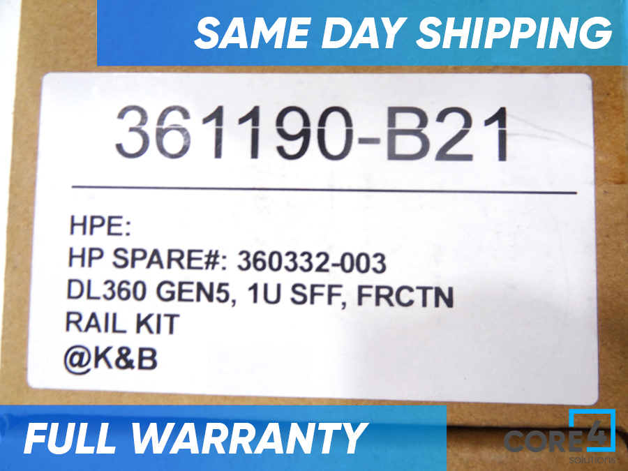 HP 361190-B21 RAIL KIT FOR PROLIANT DL360 G5